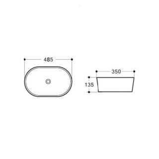 Раковина Vincea VBS-301 48.5 см белая